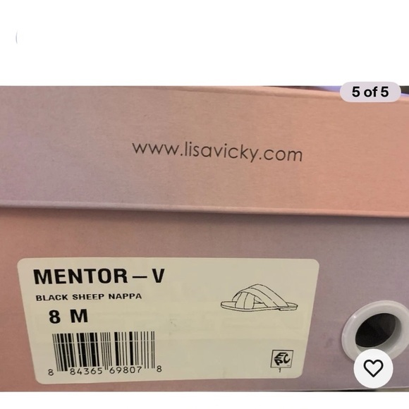 Lisa Vicky Mentor-V Women’s Black Sheep Kappa Leather Open Toe Sandals Size 8M - Picture 5 of 5